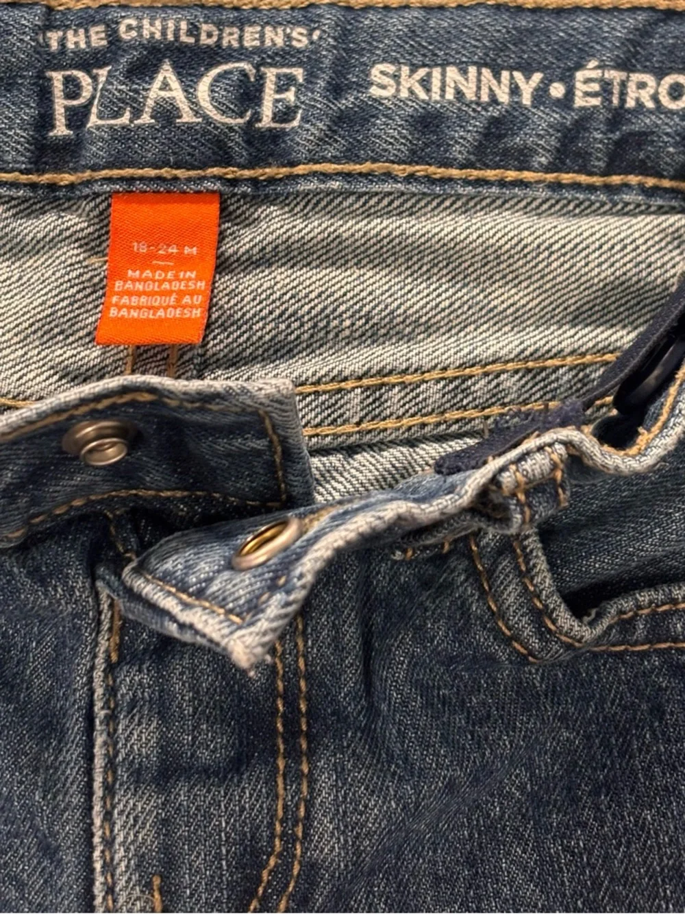 The Children's Place Toddler Boy 18-24M Denim Jeans - Medium Blue & Dark Blue